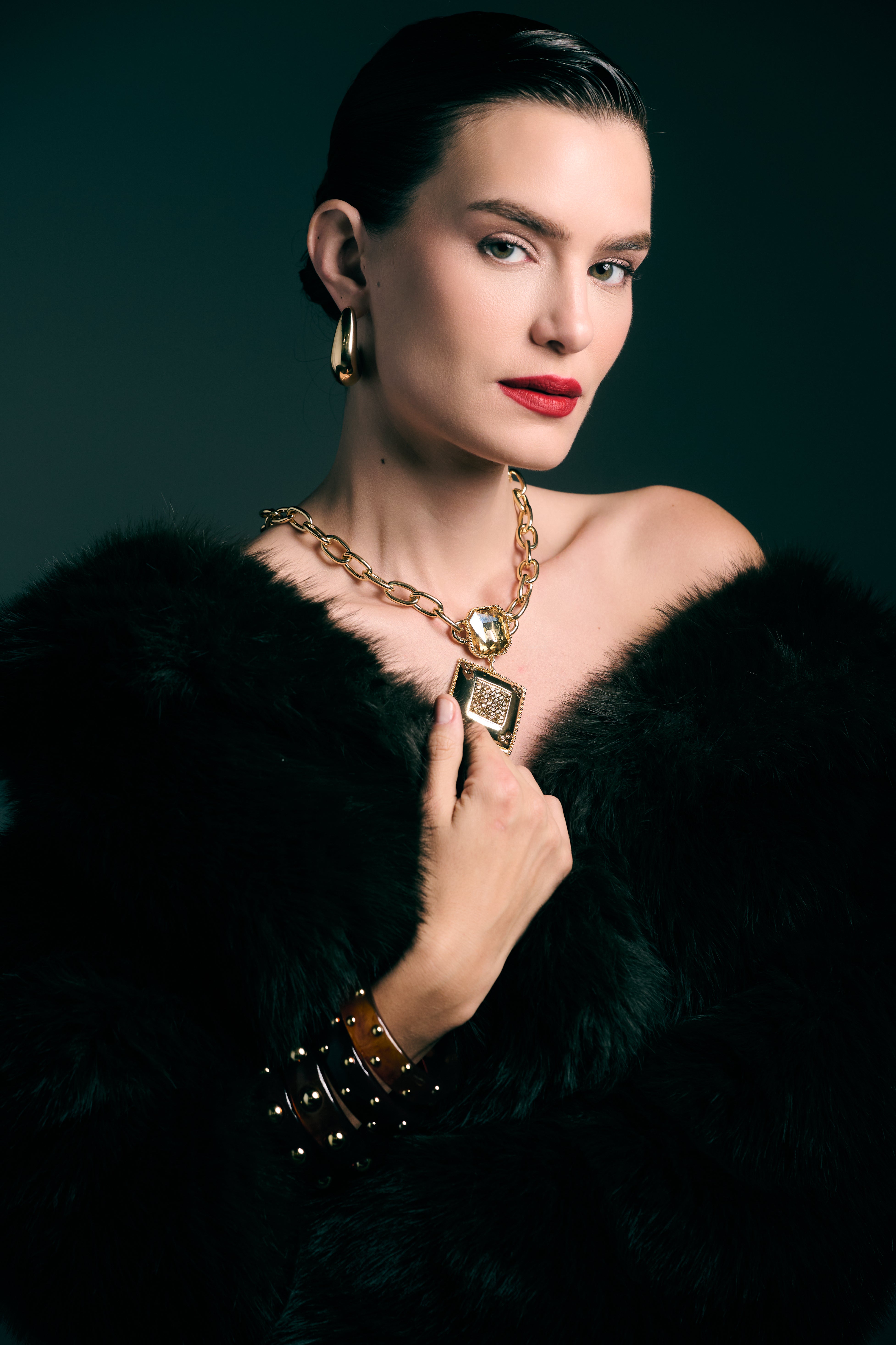 Colar Statement Dourado