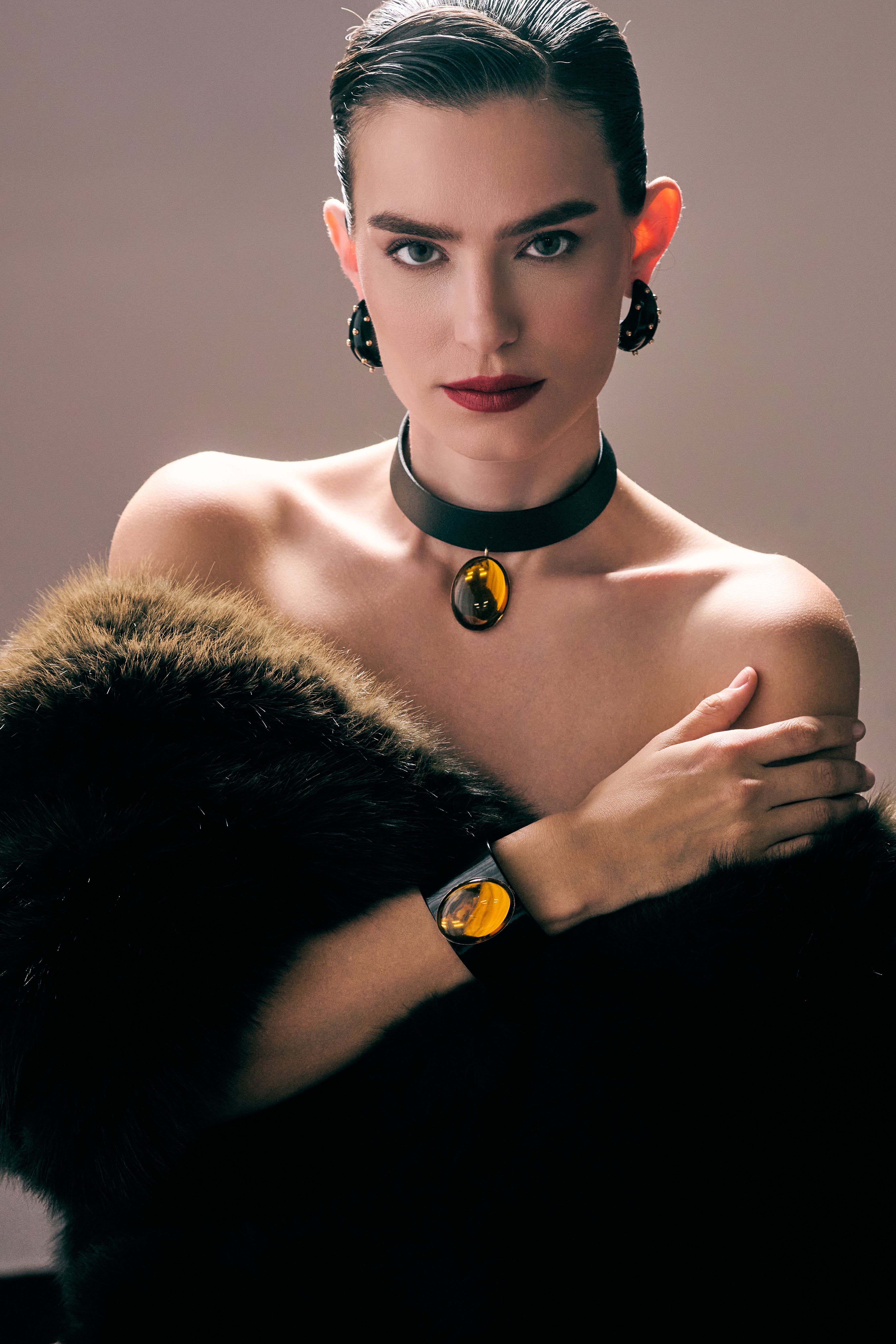 Bracelete Amber Dome