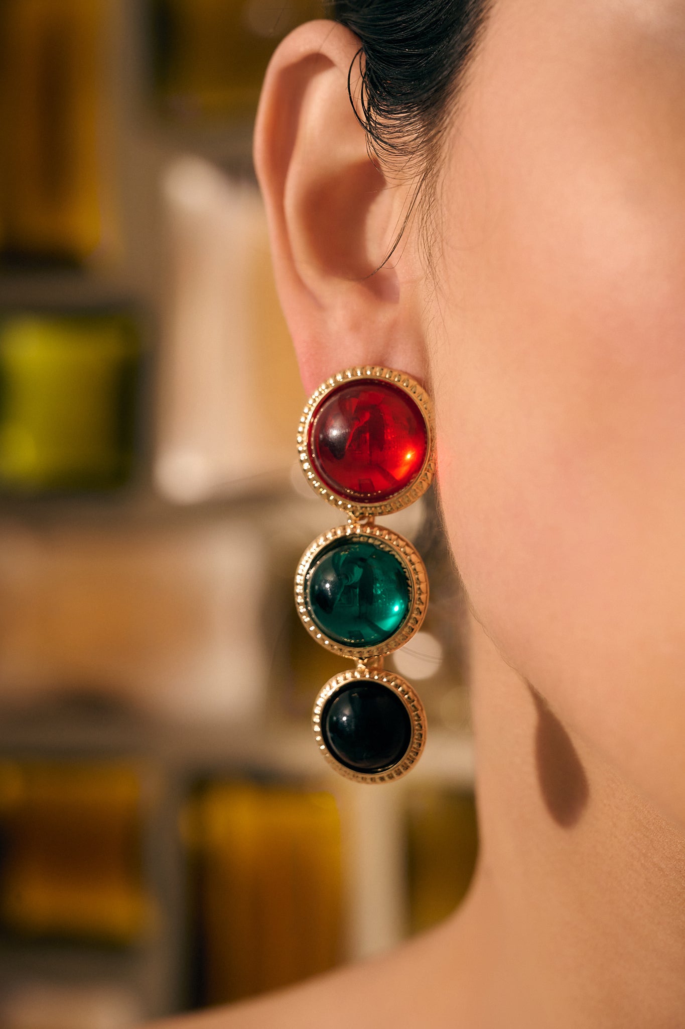 Brinco Riviera Cabochon