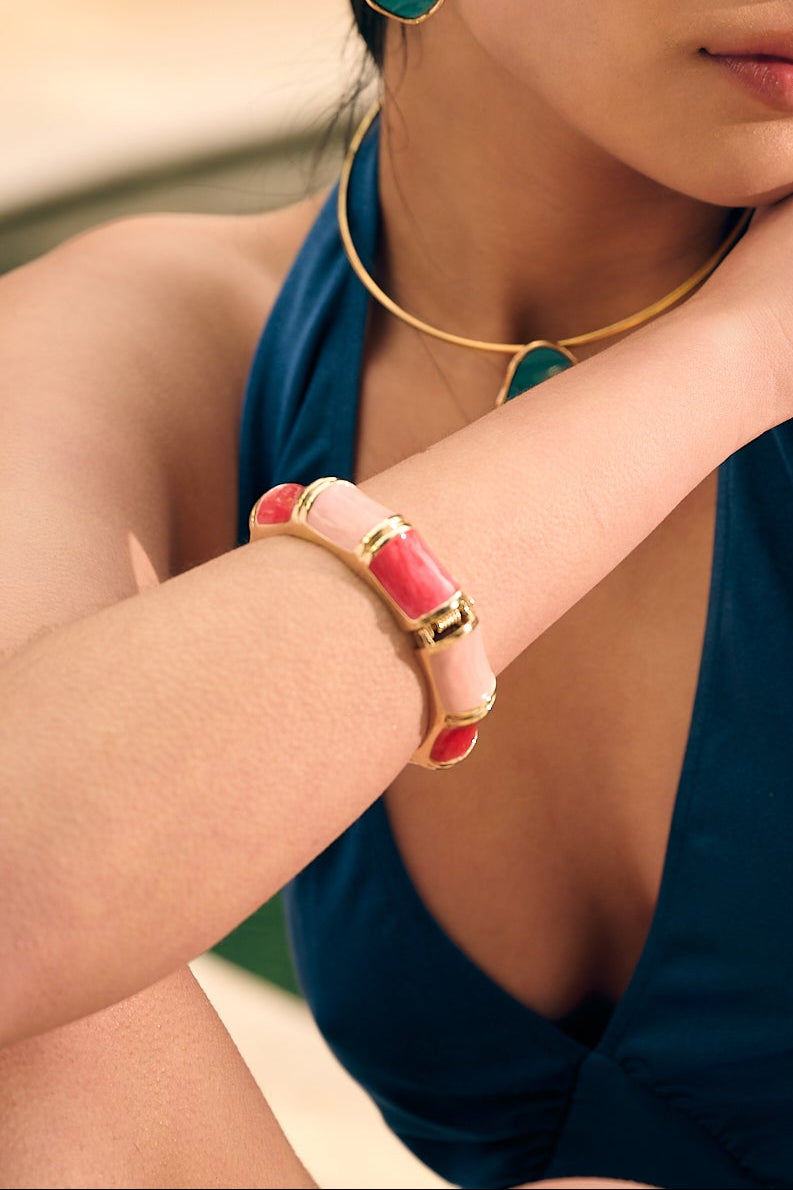 Bracelete Bamboo Médio Piscine