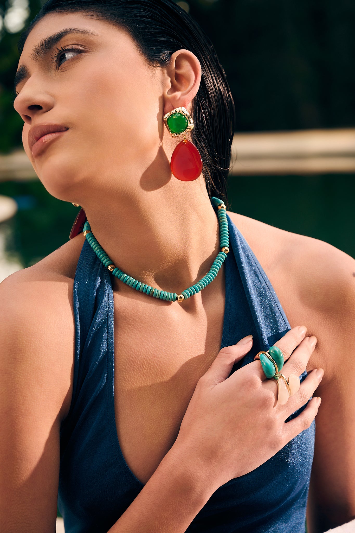 Colar Turquoise Rondelle