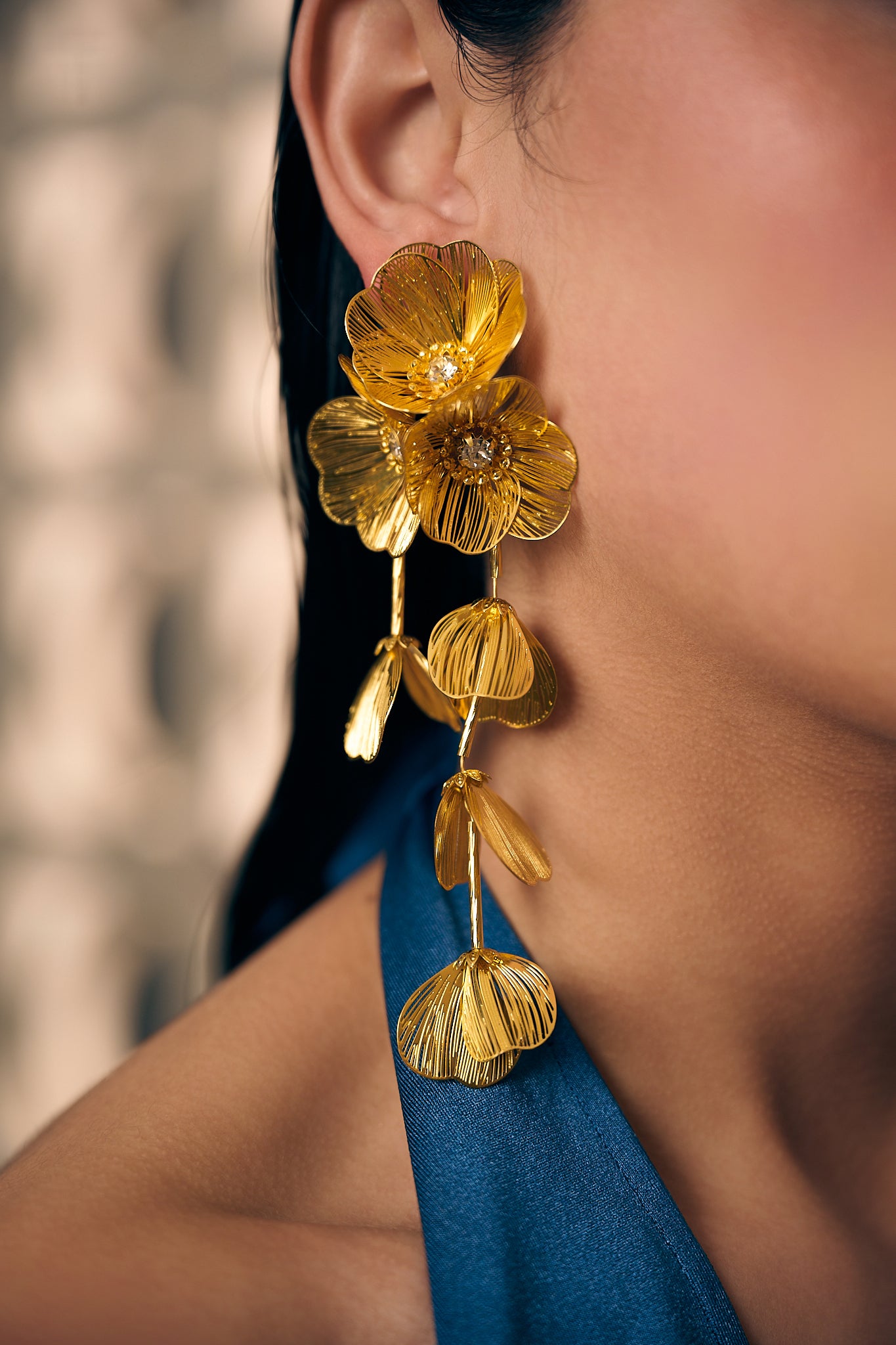Brinco Fleurs Jaunes