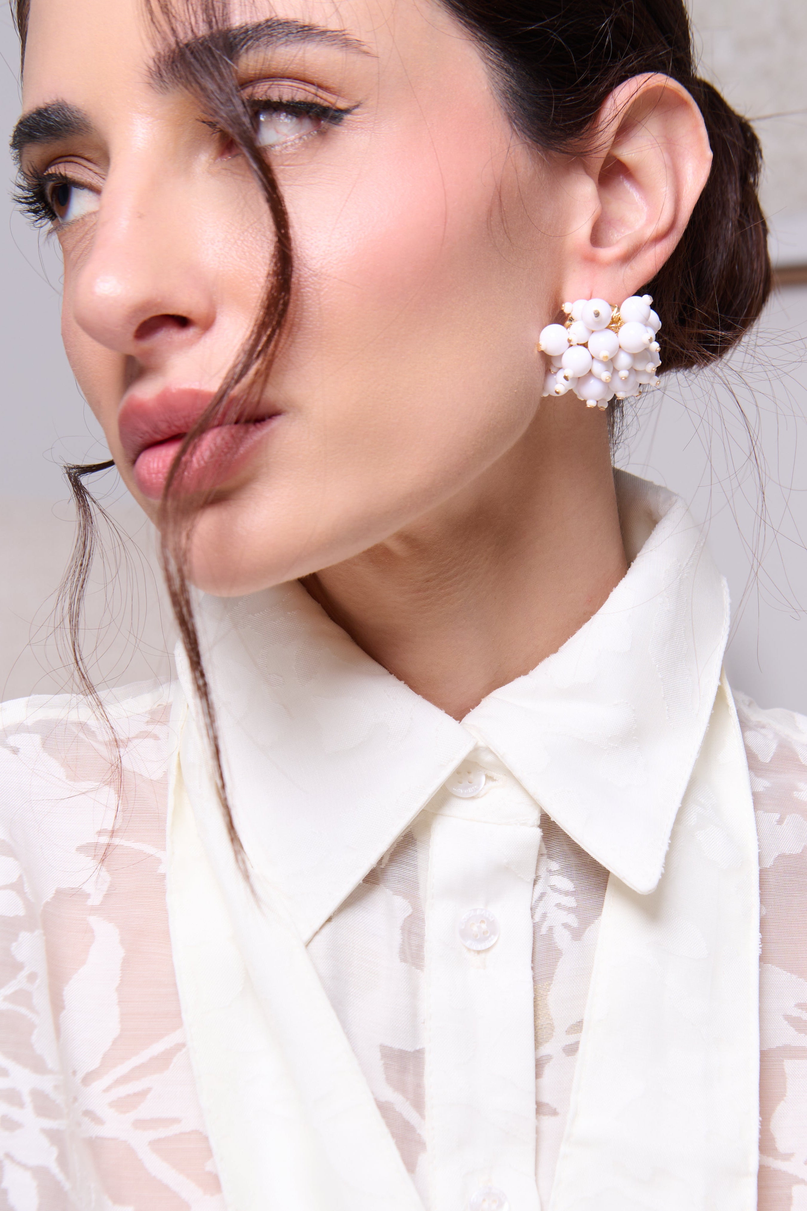 Brinco Bloom Blanche