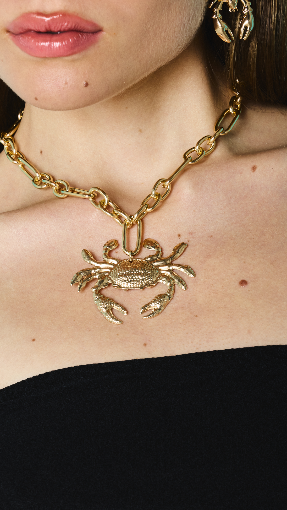 Colar Gold Crab