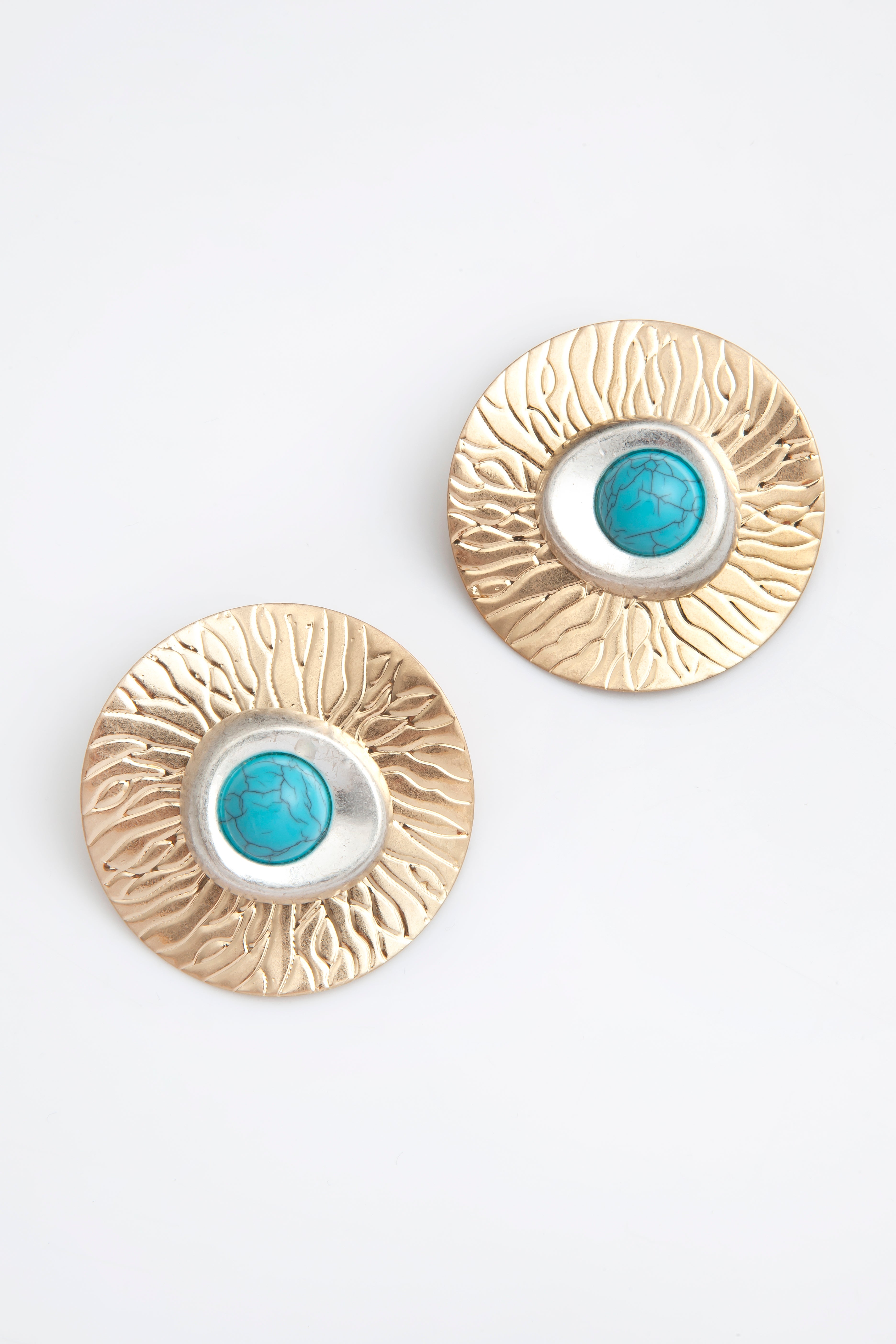 Brinco Sol de Turquesa