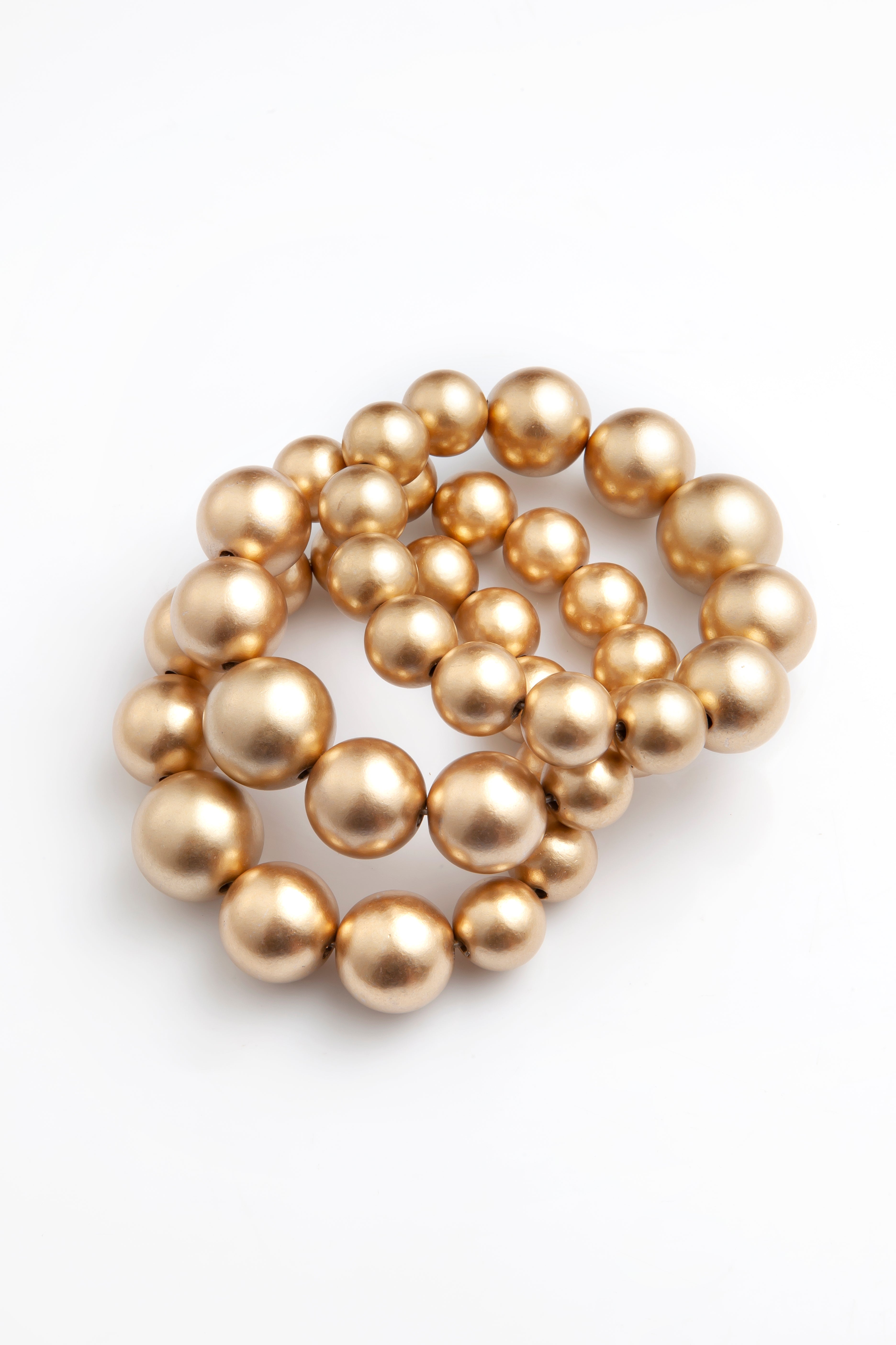 Trio de Pulseira Golden Sphere