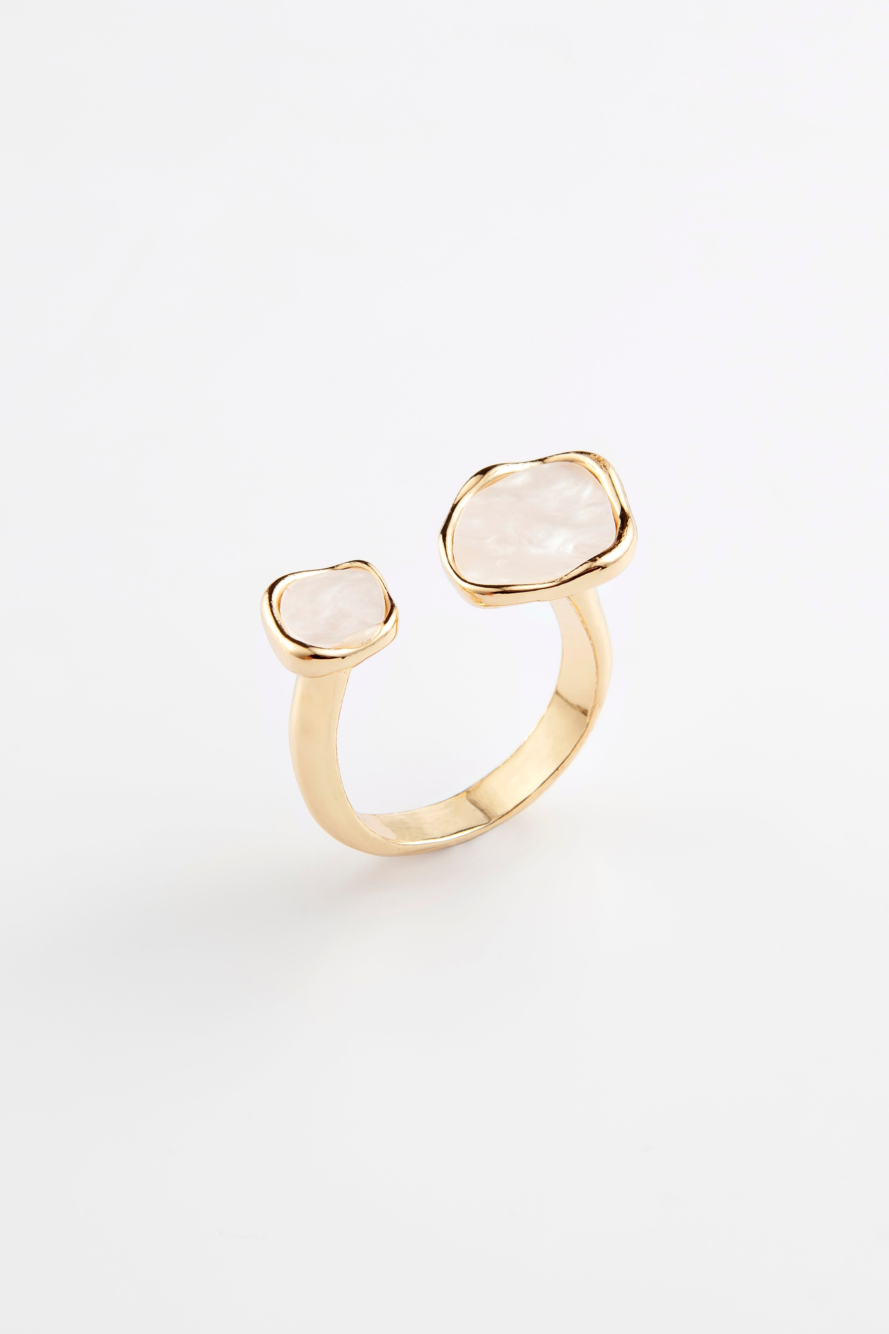 Anel Twin Pearl