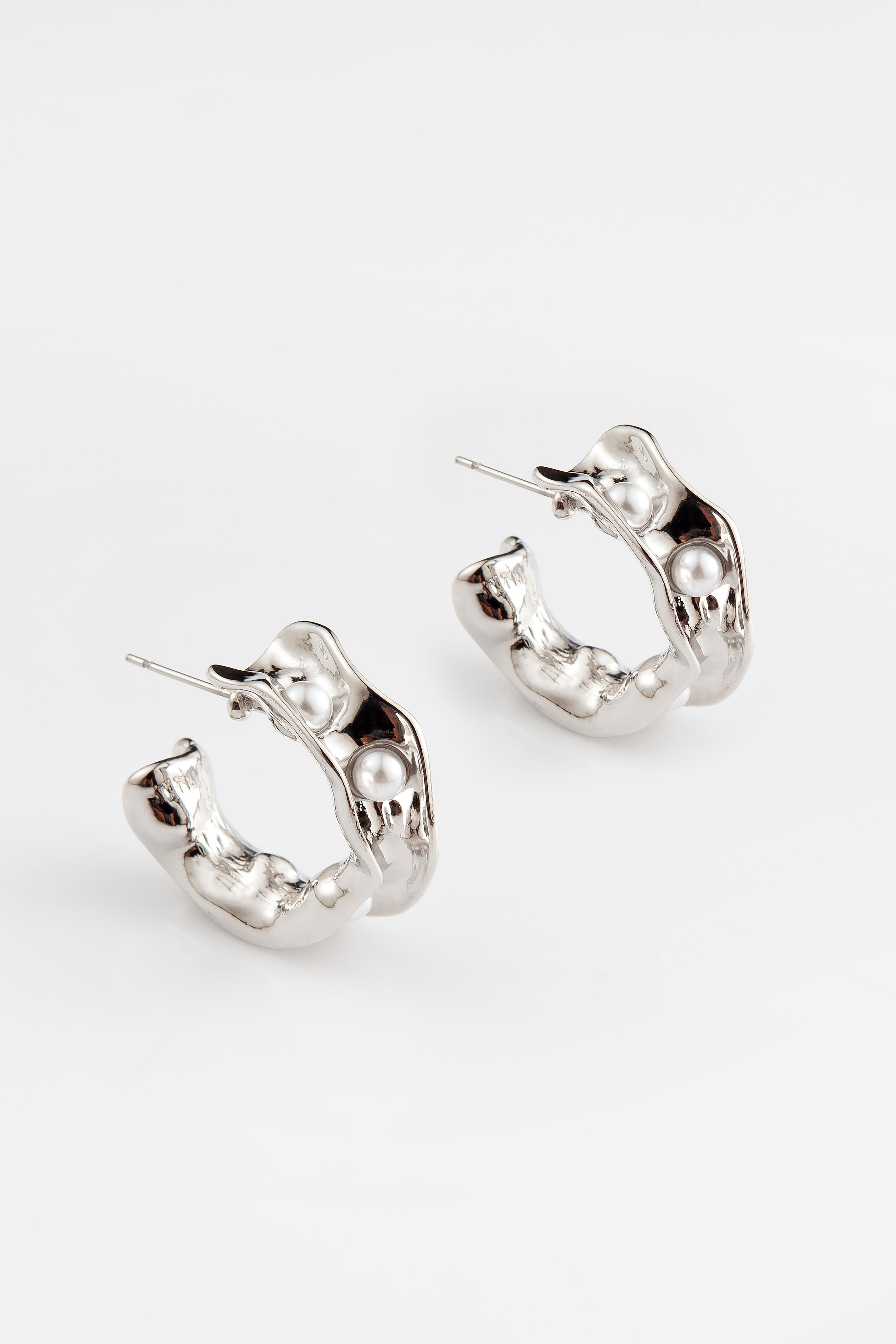 Brinco Anneau Perles