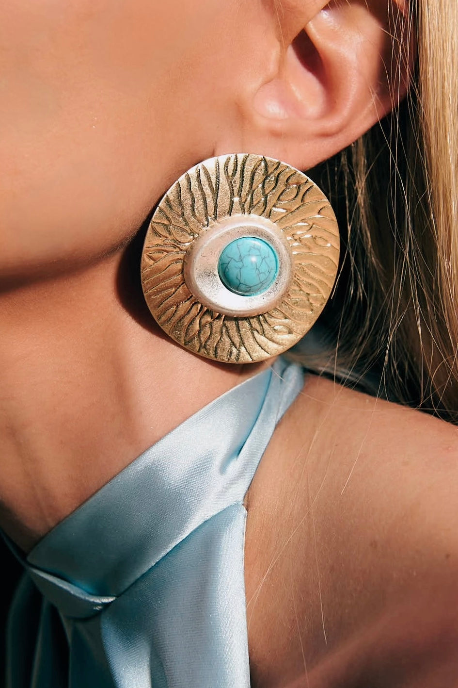 Brinco Sol de Turquesa