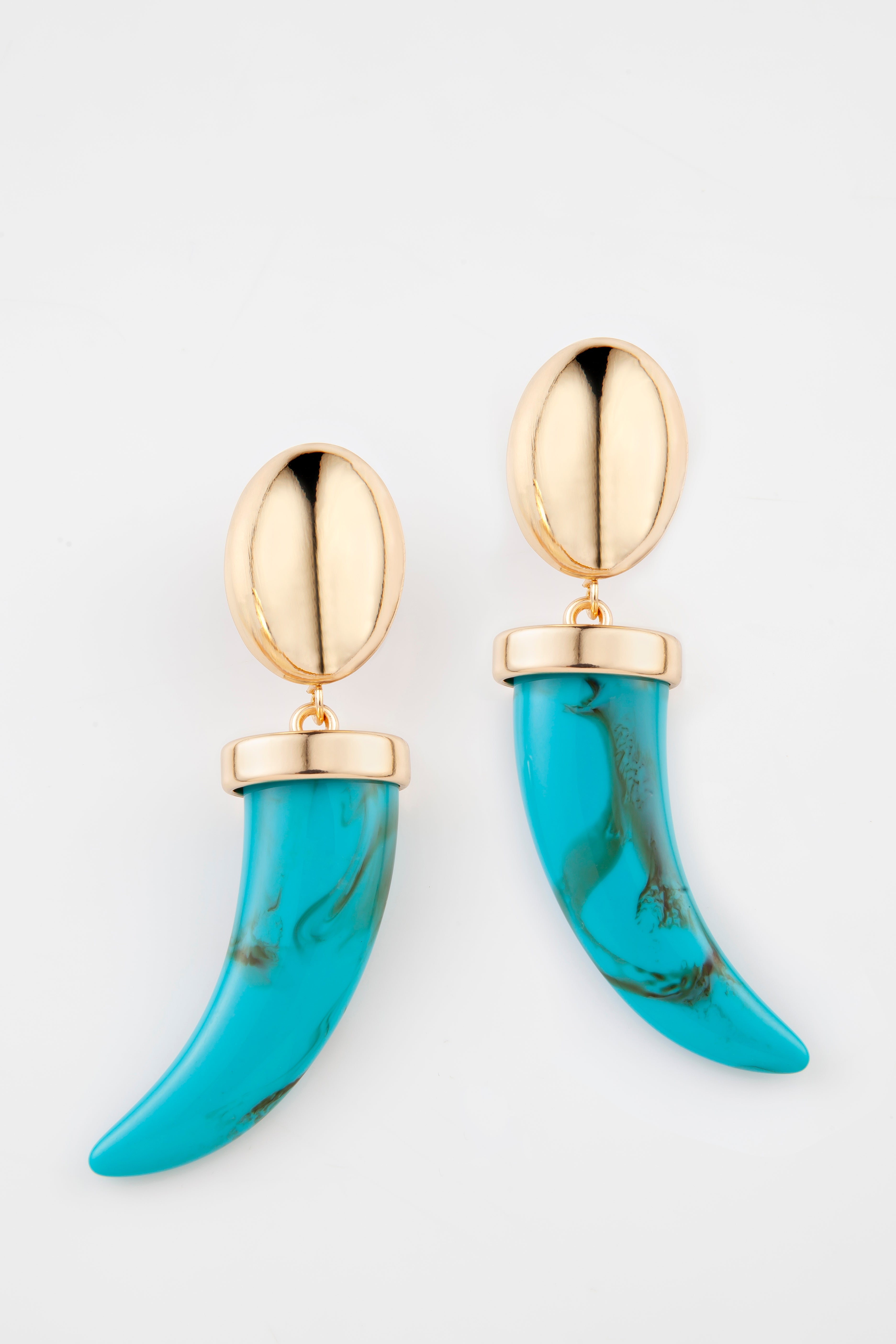 GEMM - Brinco Corne Turquoise - 1