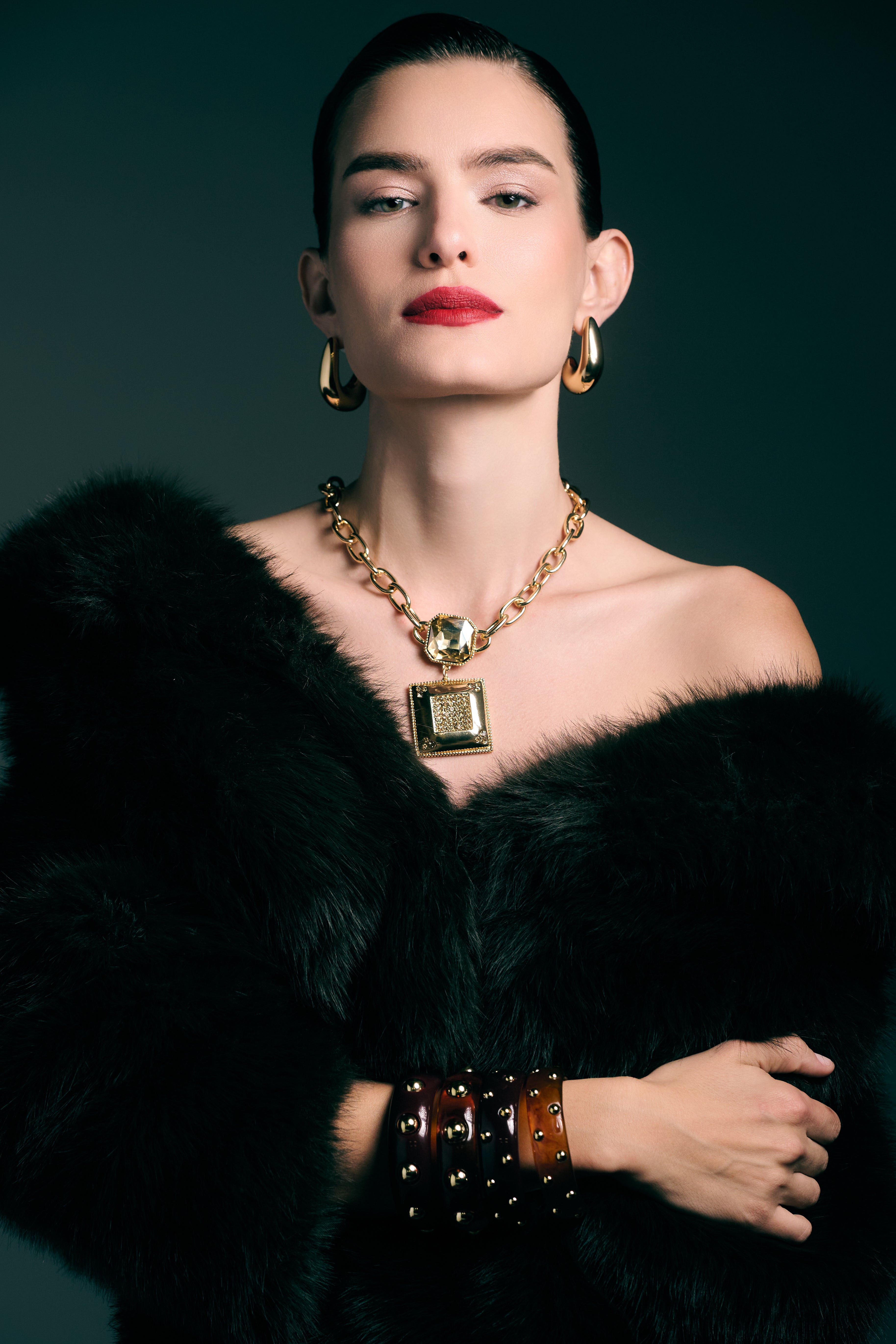 Colar Statement Dourado