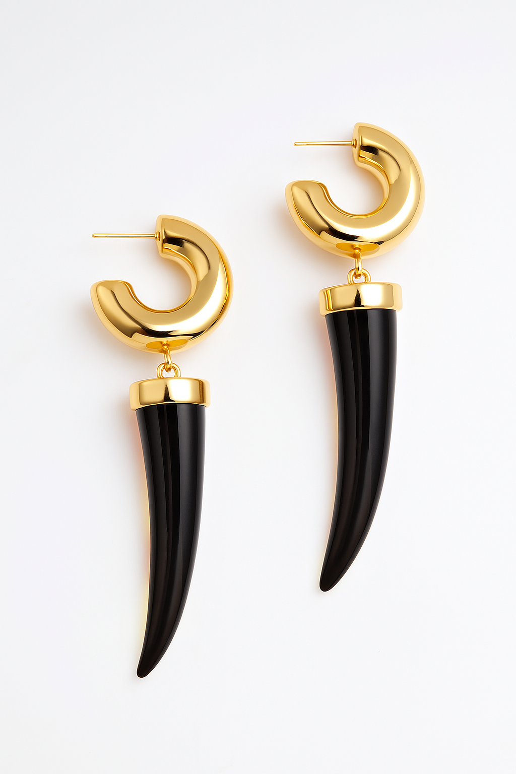 Brinco Dente de Tigre Preto