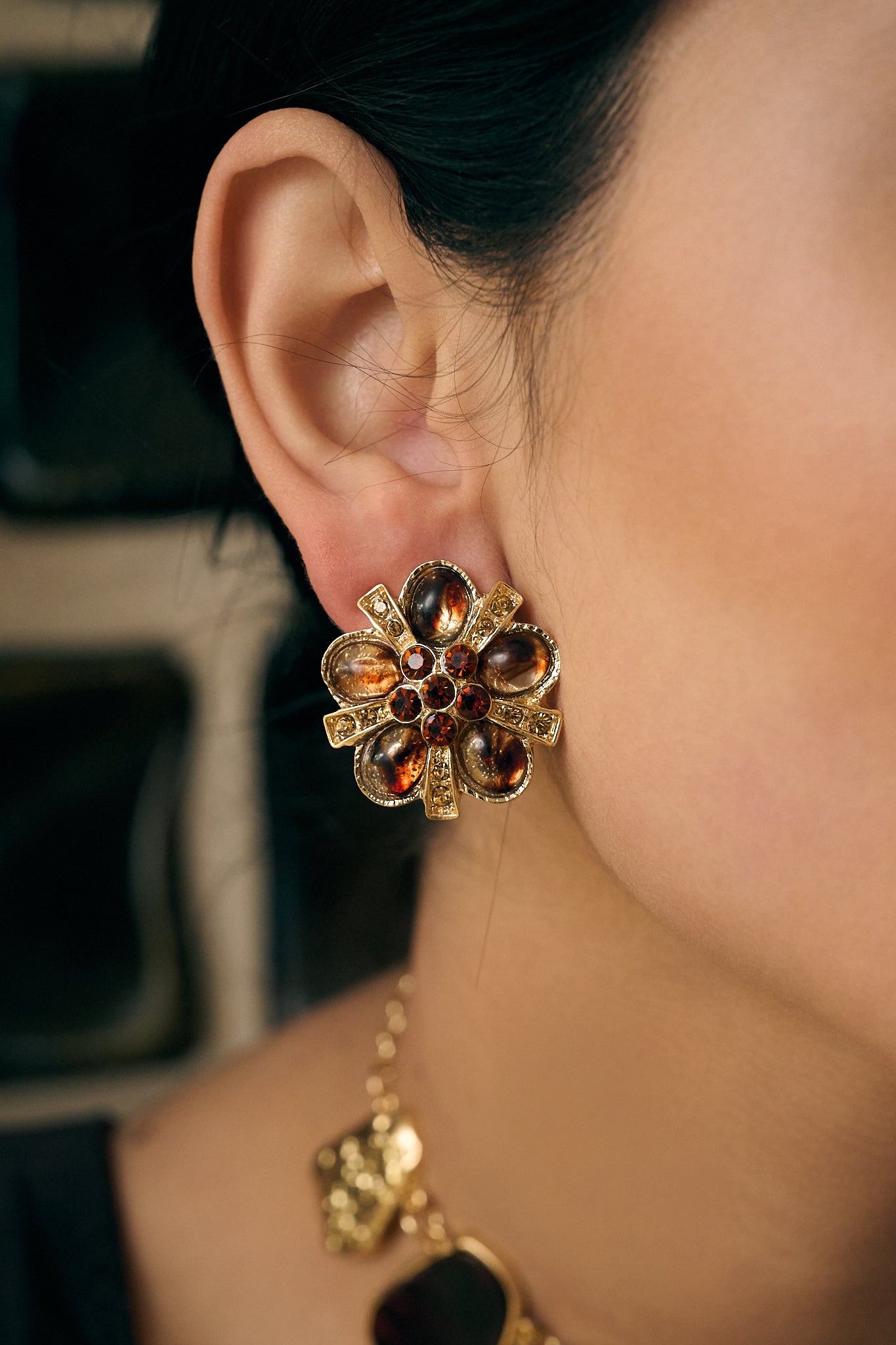 Brinco Amber Bloom