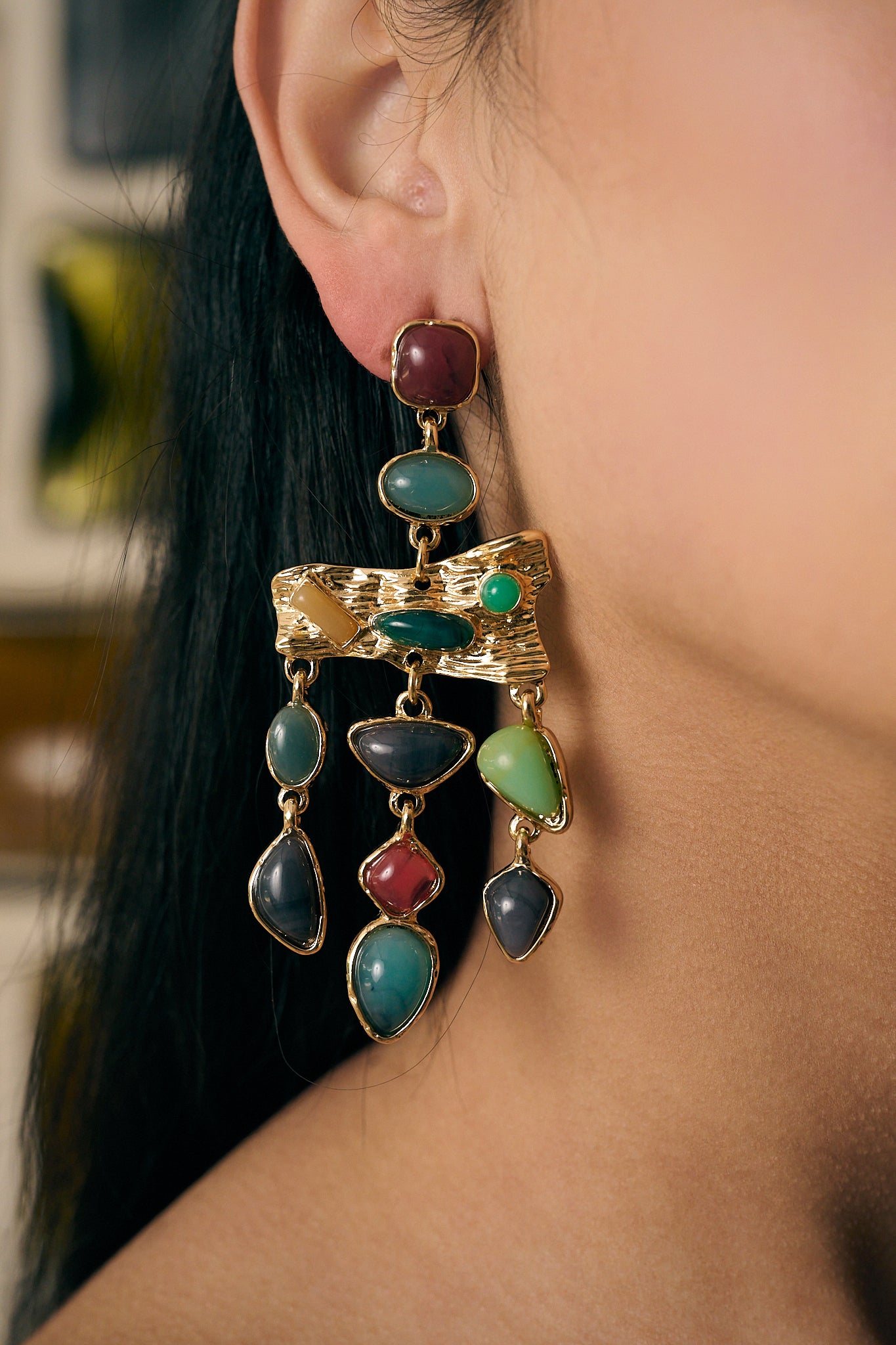 Brinco Chandelier Gems