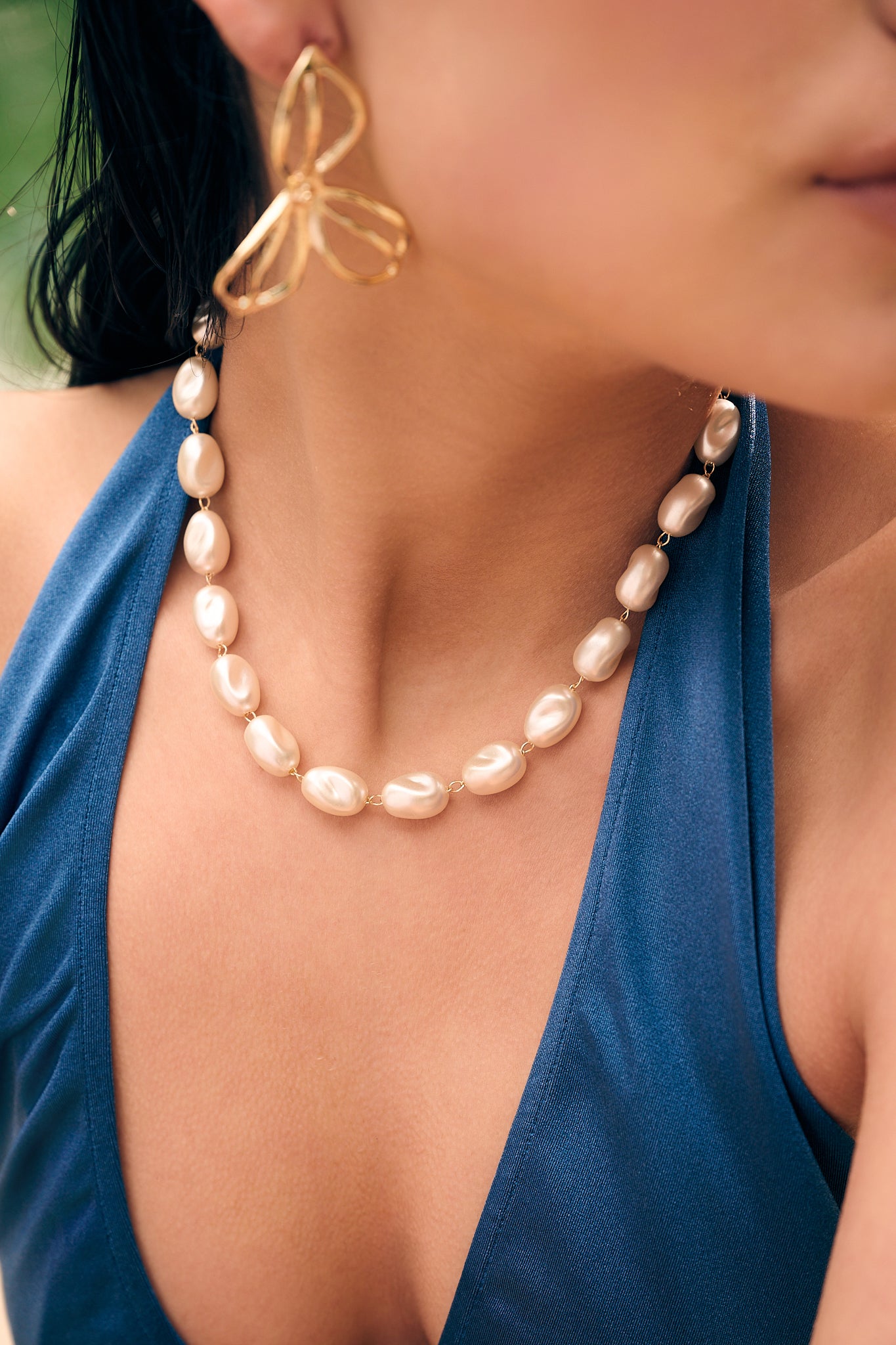 Colar Perles Baroques Leva