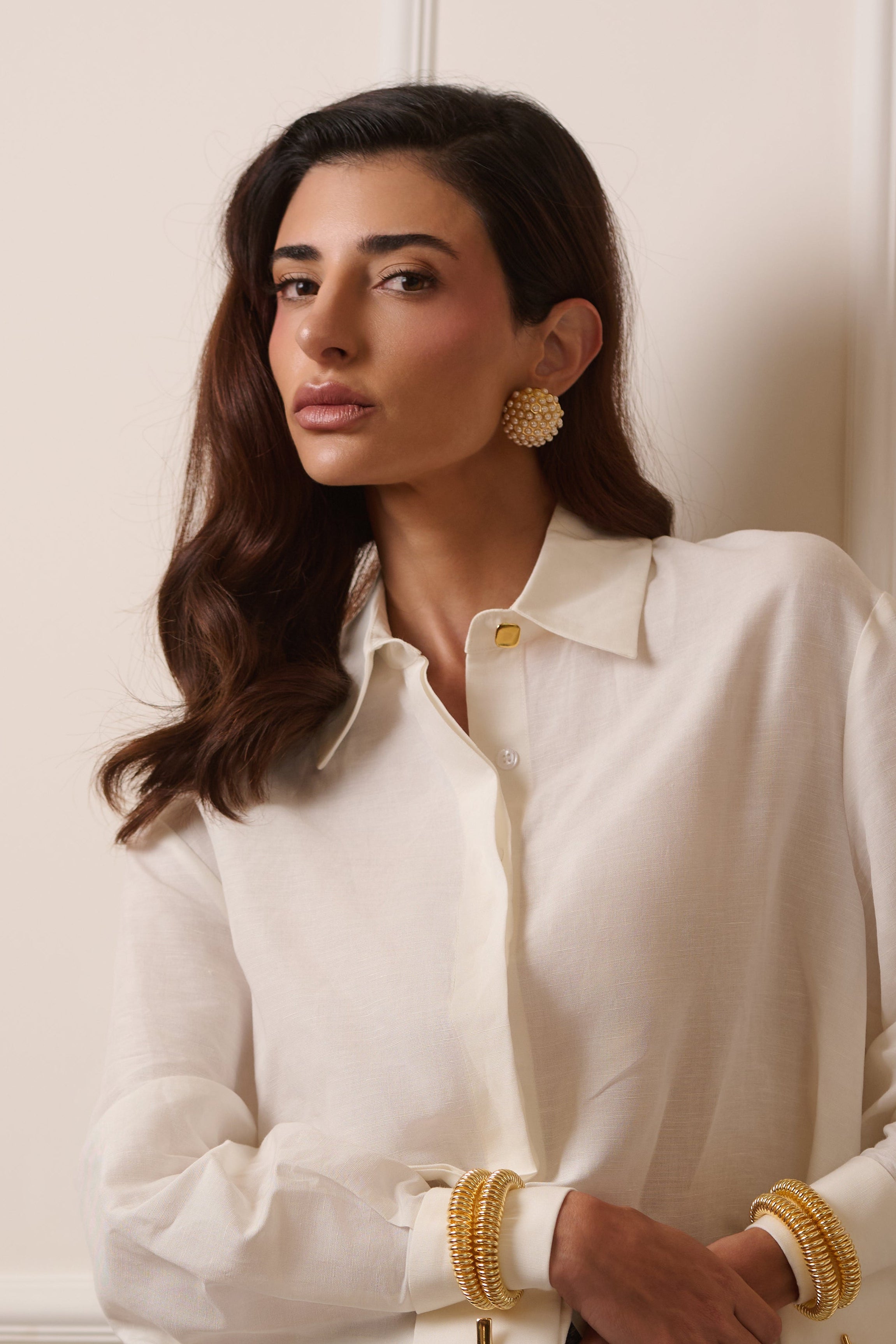 Brinco de Pressão Pearl Bubble Pavé