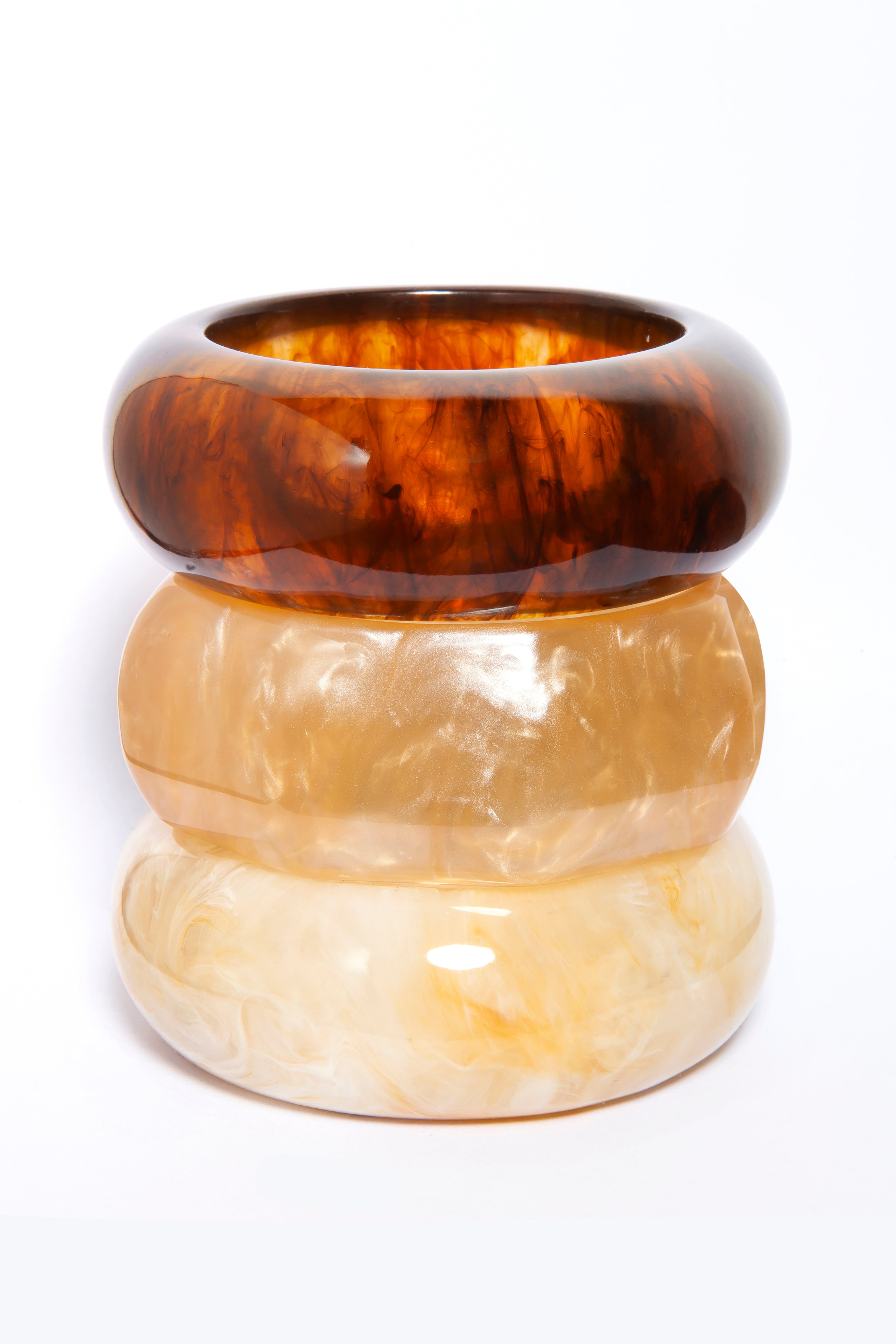 Trio de Pulseiras Savannah de Resina