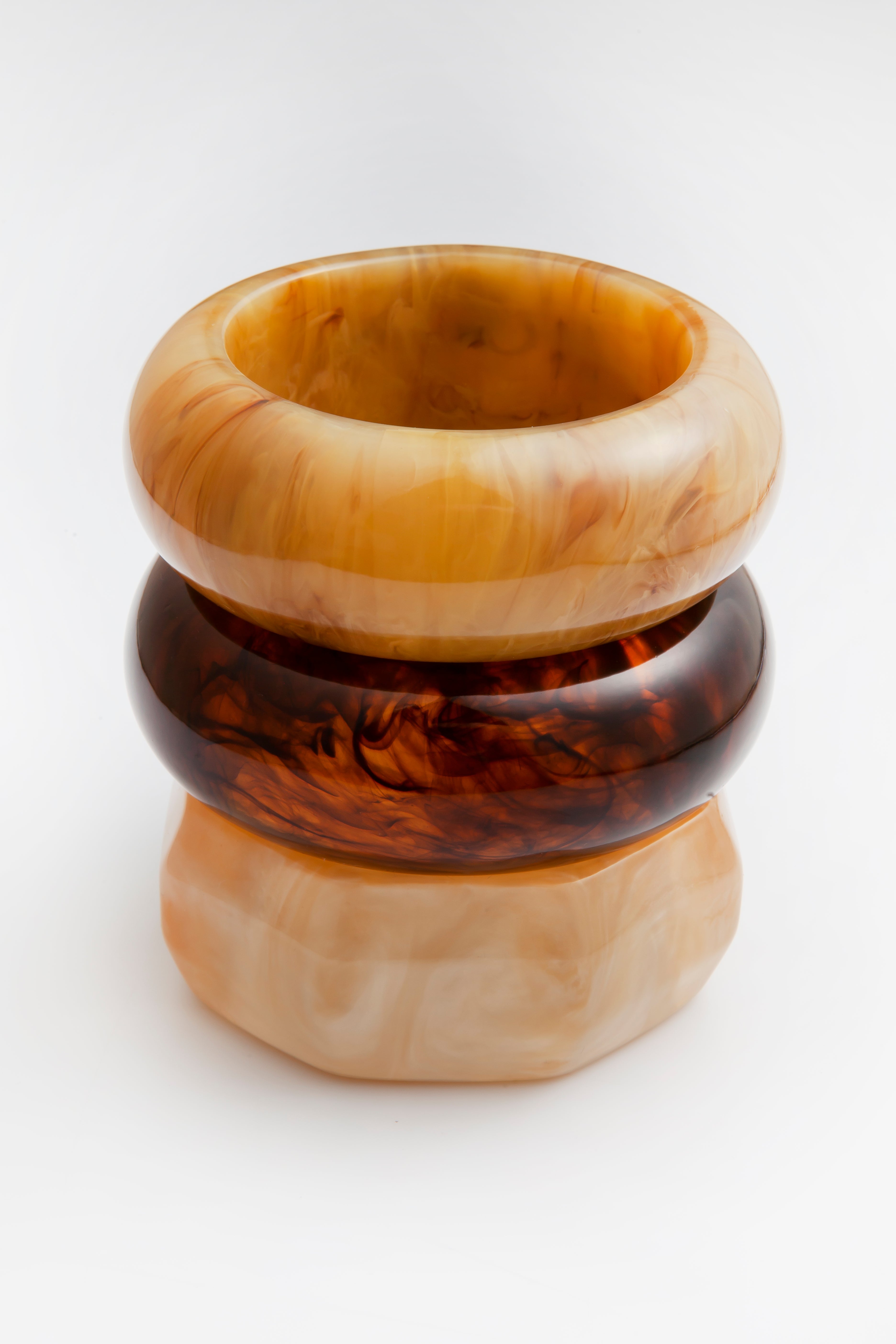 Trio de Pulseiras Savannah de Resina