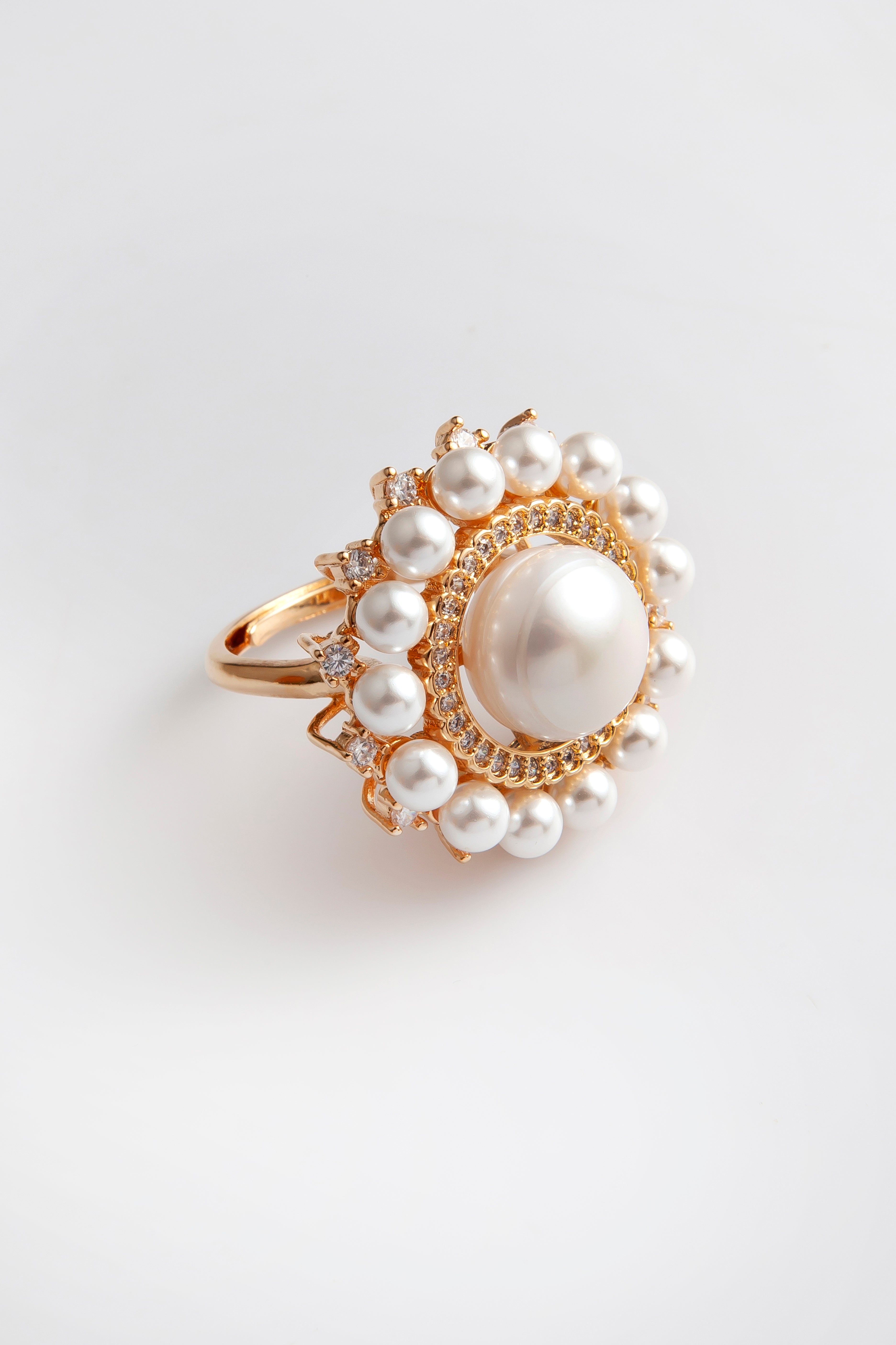 Anel Ajustável Pérola Paradiso