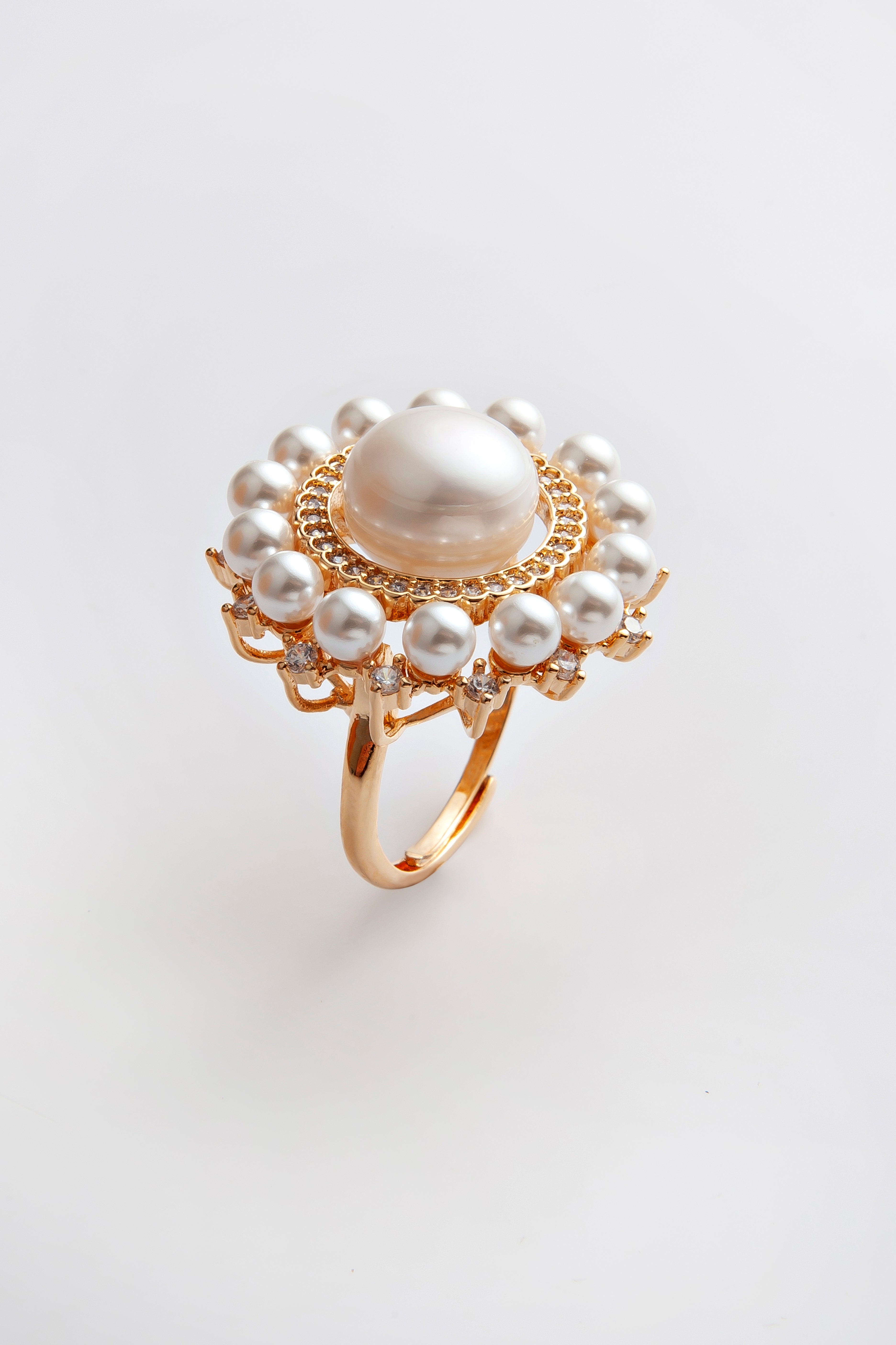 Anel Ajustável Pérola Paradiso