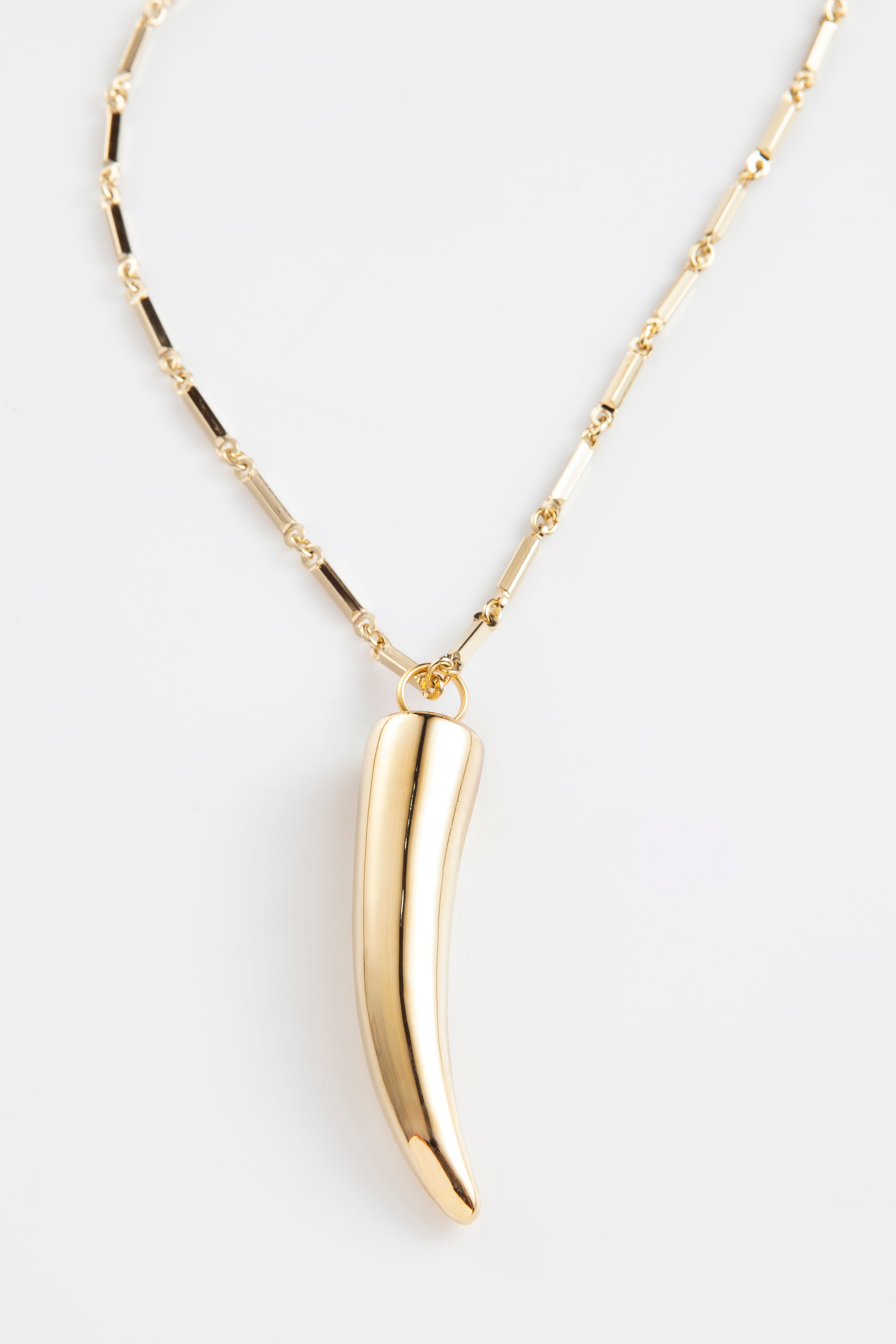 Colar Longo Golden Tiger