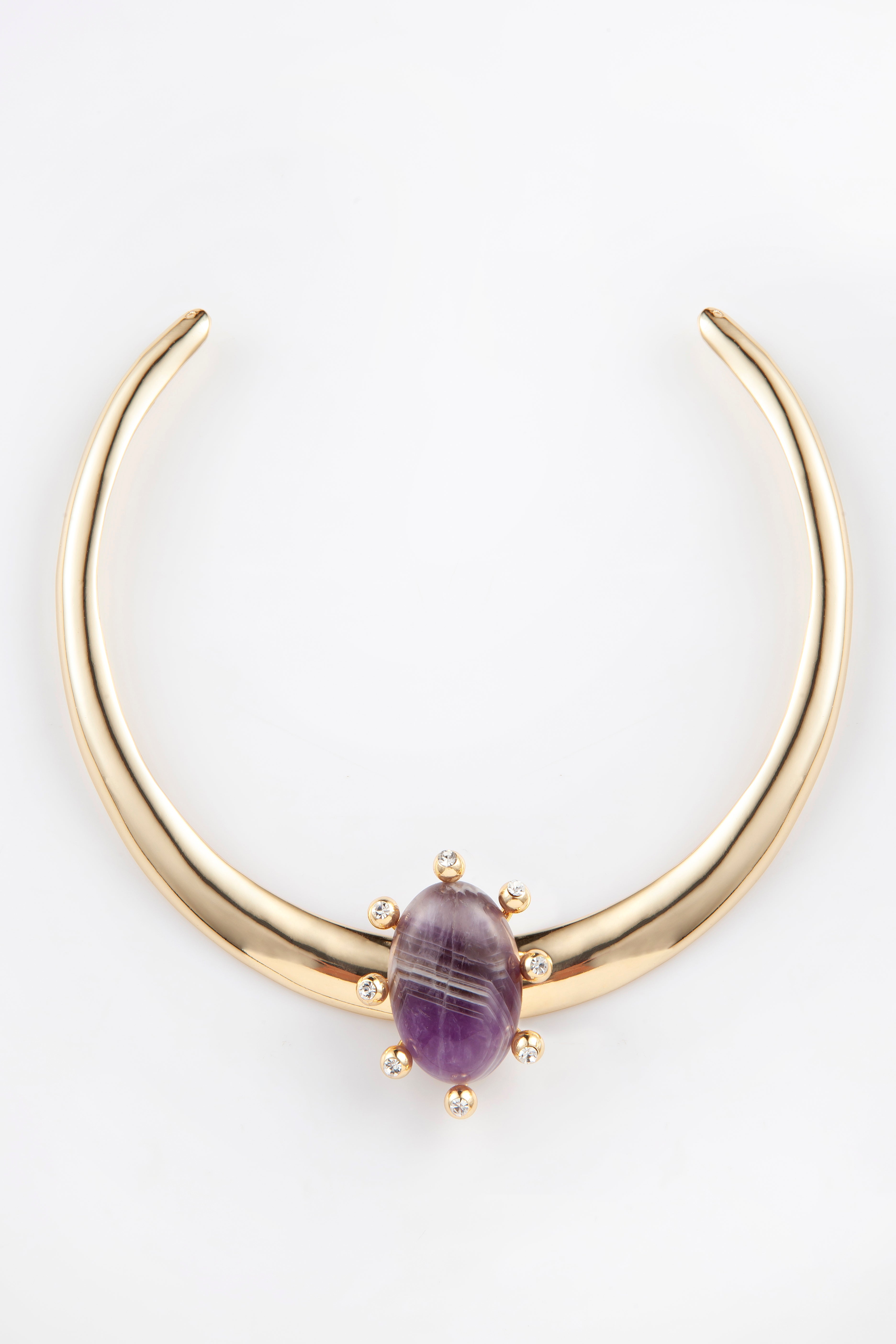 Choker de Ametista Polida Aura