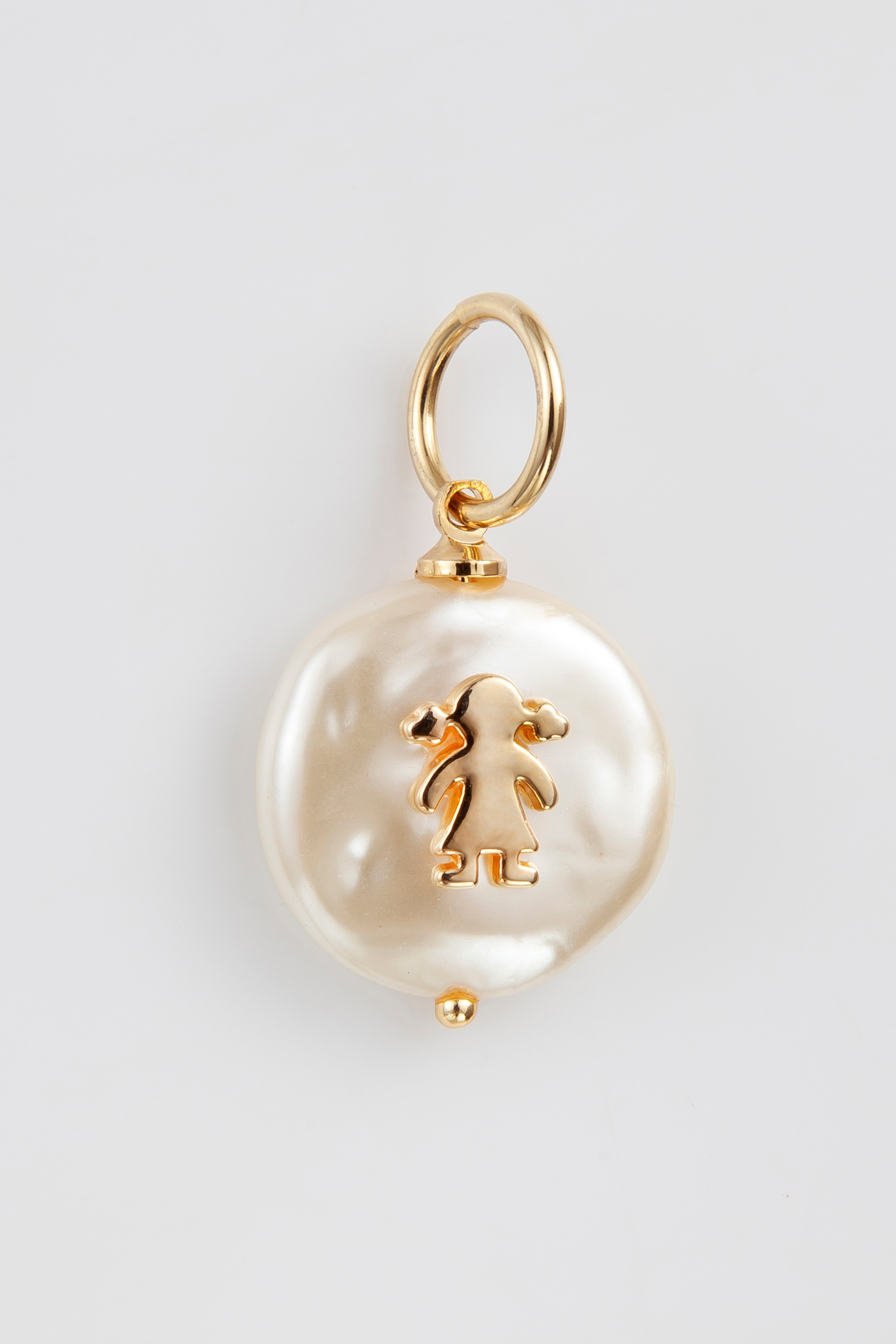 Pingente Girl & Boy Pearl