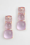 Brinco Aura Quartzo Rosa