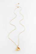 Colar Longo Flower Pendant