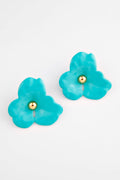 Brinco Fleur Turquoise
