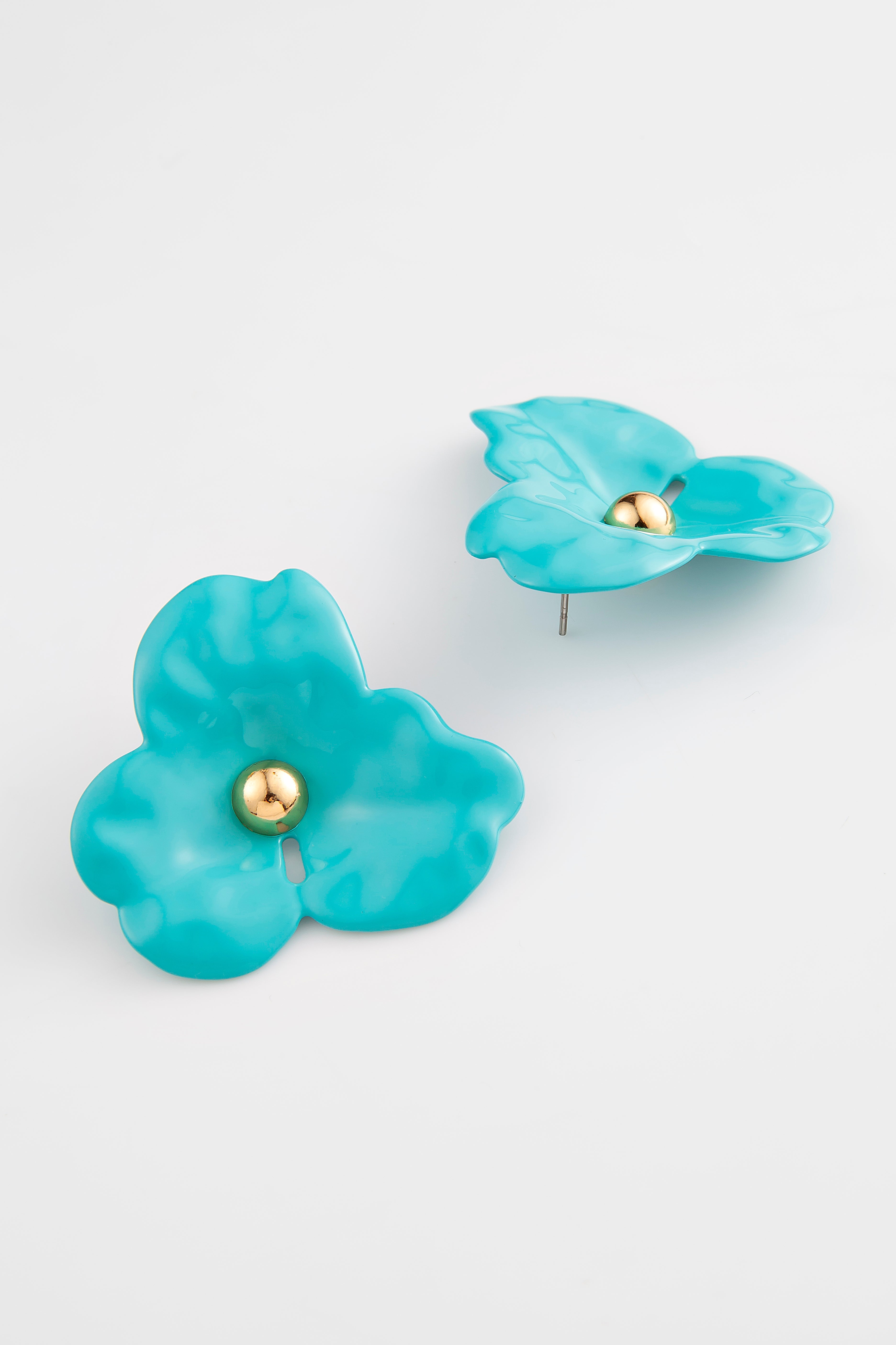 GEMM - Brinco Fleur Turquoise - 2